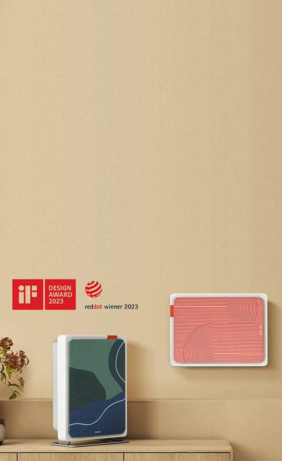 Smartmi E1 Air Purifier: Wall-mountable design with advanced filters, effectively clears allergens such as pollen, dust, and pet hair for healthier indoor air.