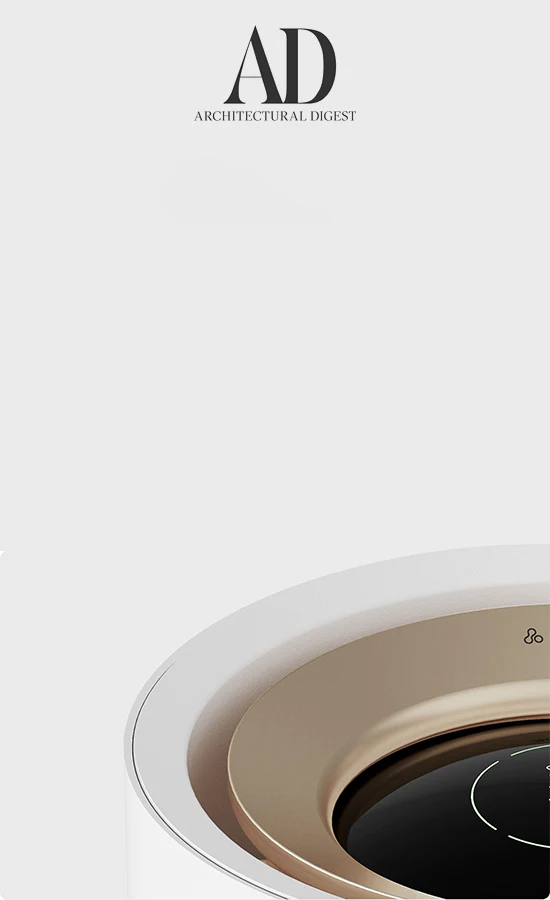 Smartmi Rainforest Humidifier featured in architectural digest: Ideal for medium to large rooms, provides natural, mist-free evaporation and soothing white noise for optimal home comfort.