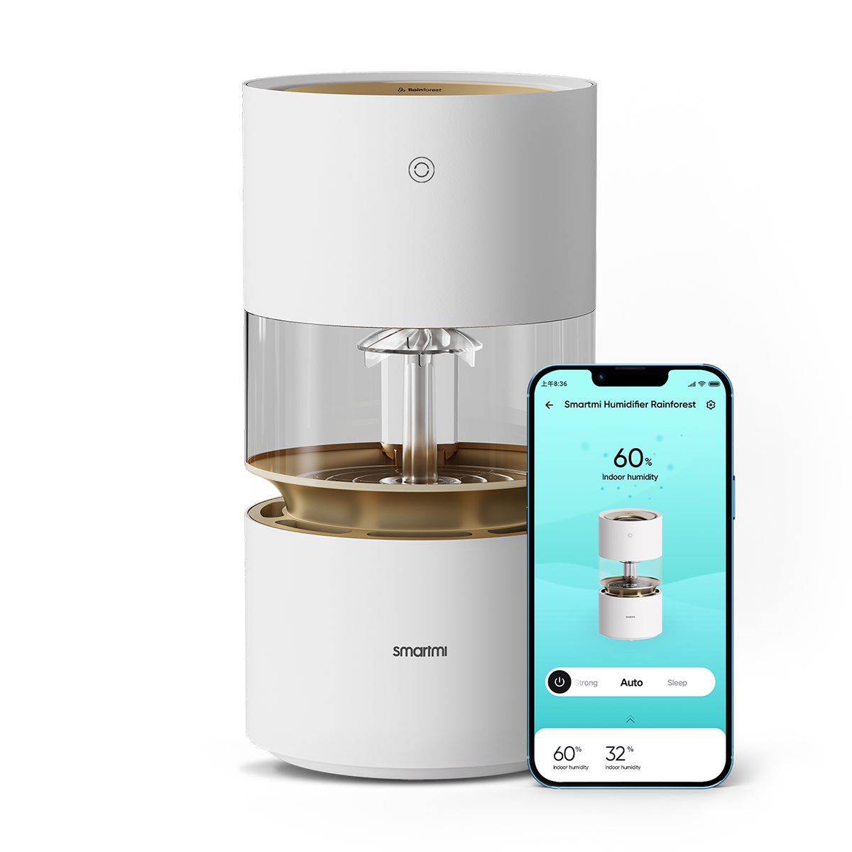 Smartmi Rainforest: Top-Fill, Mist-Free Humidifier for Homes